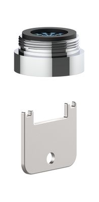 Keuco Strahlregler M24 x 1, diebstahlsicher, Farbe silberfarben Bild 2