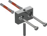 Keuco Beipack-Befestigung unten für Lumos Spiegelschrank, 45 x 30 x 12 mm, Farbe silberfarben Bild 1