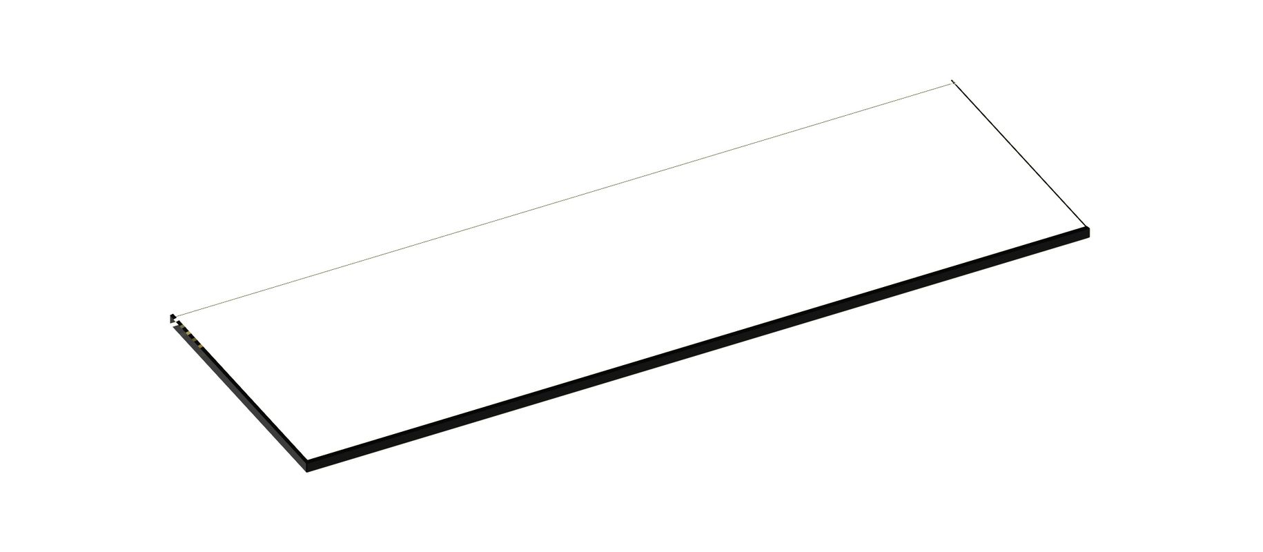 Keuco Glasablage z.Lumos Spiegelschrank, mitte / rechts, 337 x 112 x 6 mm Bild 1