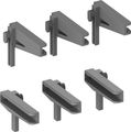 Keuco Bodentraegersatz (6 Stück), für 3 Ablagen, zu Edition 400 Einbau-SPS 141 cm Bild 1