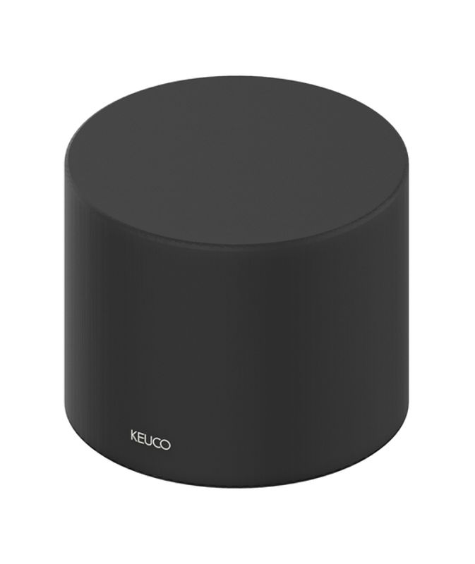 Keuco Stülpglas für Lotionsspender Reva, Echtkristall-Glas mattiert, Farbe schwarz Bild 1