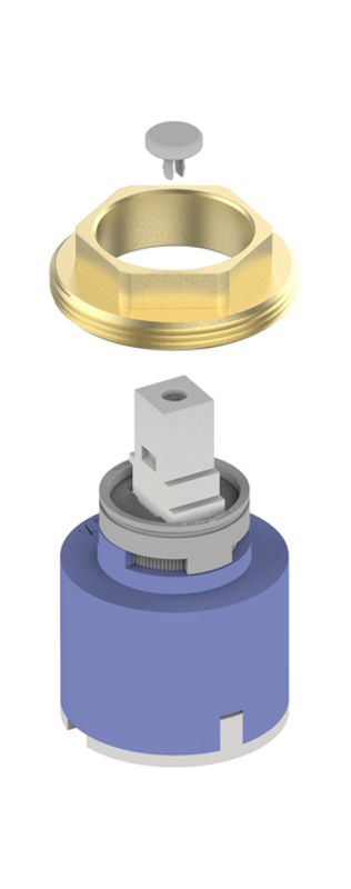 Keuco Mischwasserkartusche komplett, für 53002 /53004 /53009 /53010 /53014 Bild 1