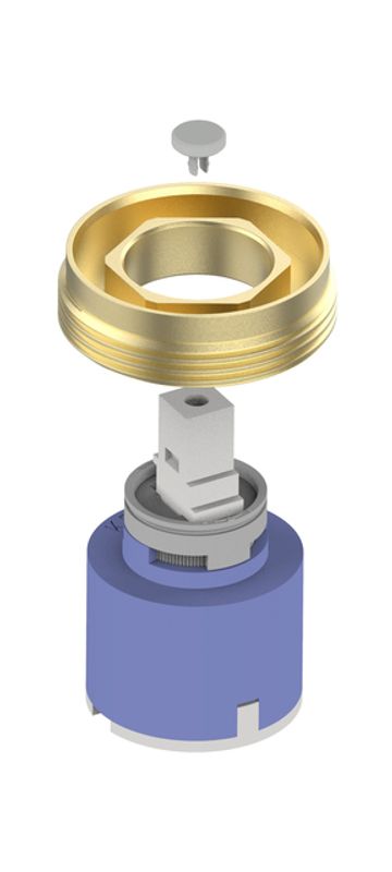 Keuco Mischwasserkartusche komplett, passend zu AP-Brausemischer Edition 400 Bild 1