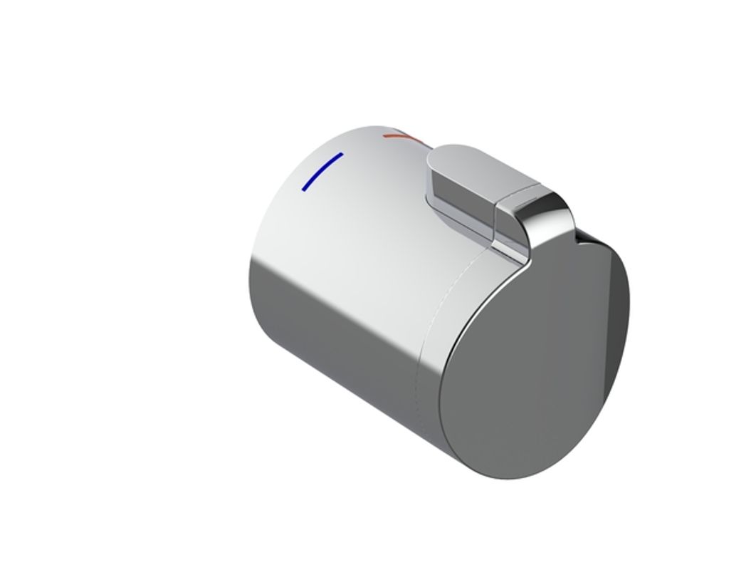 Keuco Thermostatgriff komplett verchromt zu 51673/51674, Farbe silberfarben Bild 1