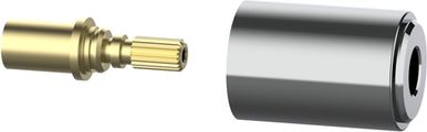 Keuco Umstellerverlaengerung, passend zu xxx73 / xxx74, Farbe silberfarben Bild 1