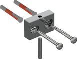 Keuco Beipack-Befestigung unten für Lumos Spiegelschrank, 45 x 30 x 12 mm, Farbe silberfarben Bild 2