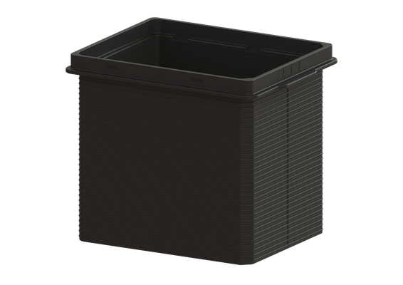 Kessel H=180 mm schwarz für Kellerablauf 27301 u.33101, 183 x 210 x 167 mm, Farbe schwarz Bild 2