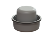 Kessel -Geruchsverschluss Sperrwasserhöhe 50 mm, aus PP Bild 2