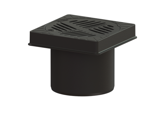 Kessel -Aufsatzstück Klasse B, Schlitzrost rund, d: 230 mm, Farbe schwarz Bild 2