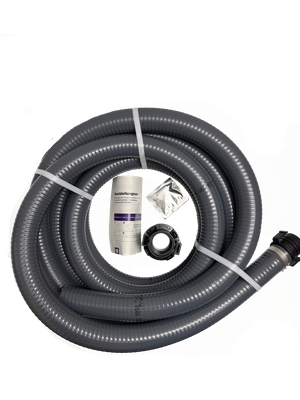 Kessel inklusive 5 m Druckleitungsschlauch, 40 mm, Farbe grau Bild 2