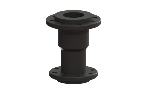 Kessel -Flanschadapter auf DN 100, Grauguss, DN 80 Bild 2