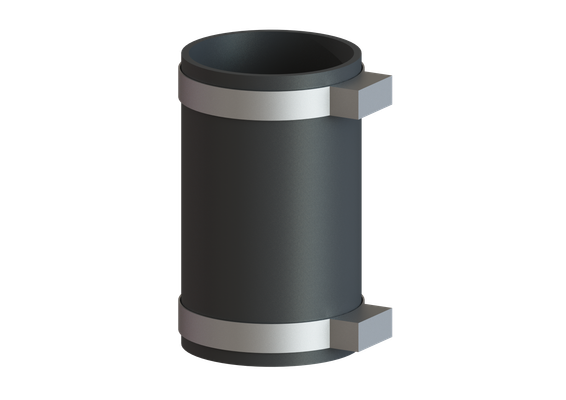 Kessel Schlauchverbindung, DN 100, Farbe schwarz Bild 2