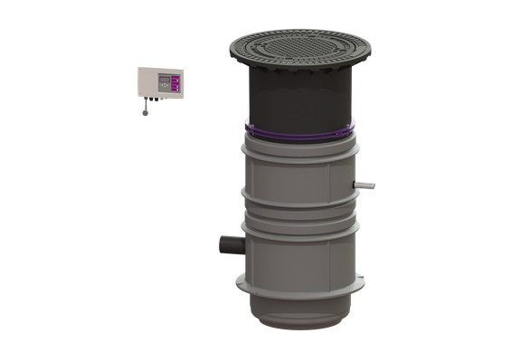 Kessel -Pumpstation Aquapump Medium Duo, GTF 600, 1300 - 1750 mm, Klasse D Bild 2