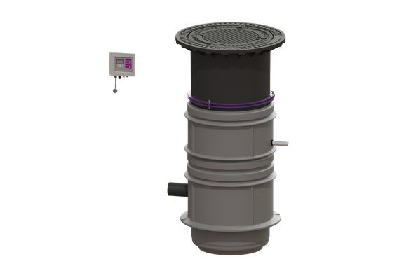 Kessel -Pumpstation Aquapump Medium Tronic, GTF 600, 1300 - 1750 mm, Klasse D Bild 2
