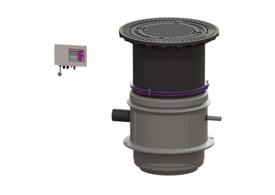Kessel -Pumpstation Aquapump Medium Duo, GTF 1200, 800 - 1250 mm, Klasse D Bild 2
