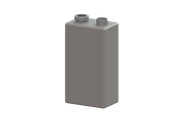 Kessel -Batterie Block 9 V, Farbe grau Bild 2