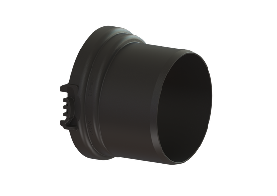 Kessel Spitzenden-Adapter einzeln zu Staufix Grundkörp. 730000.10 / 10S/10X, DN 100, Farbe schwarz Bild 2