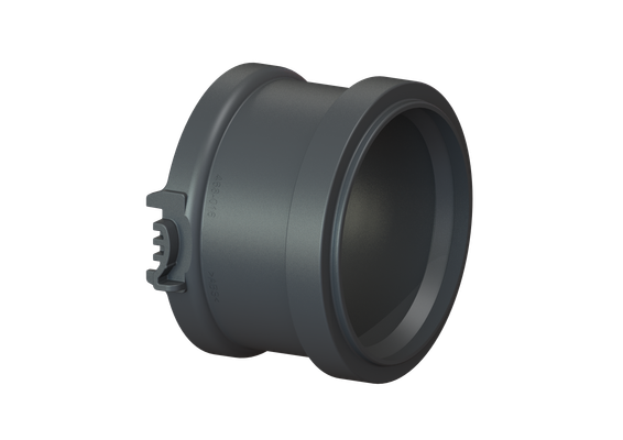Kessel Muffen-Adapter einzeln, zu Staufix Grundkörper 730000.10 / 10S/10X, DN 100, Farbe schwarz Bild 2