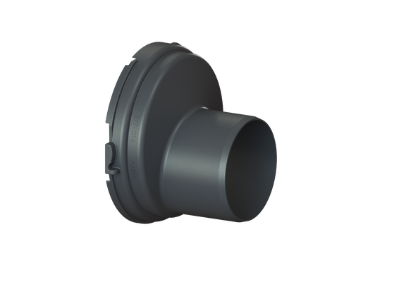 Kessel Spitzenden-Adapter einzeln, DN 100, Farbe schwarz Bild 2