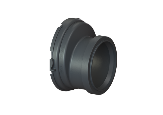 Kessel Muffen-Adapter einzeln, DN 125, Farbe schwarz Bild 2