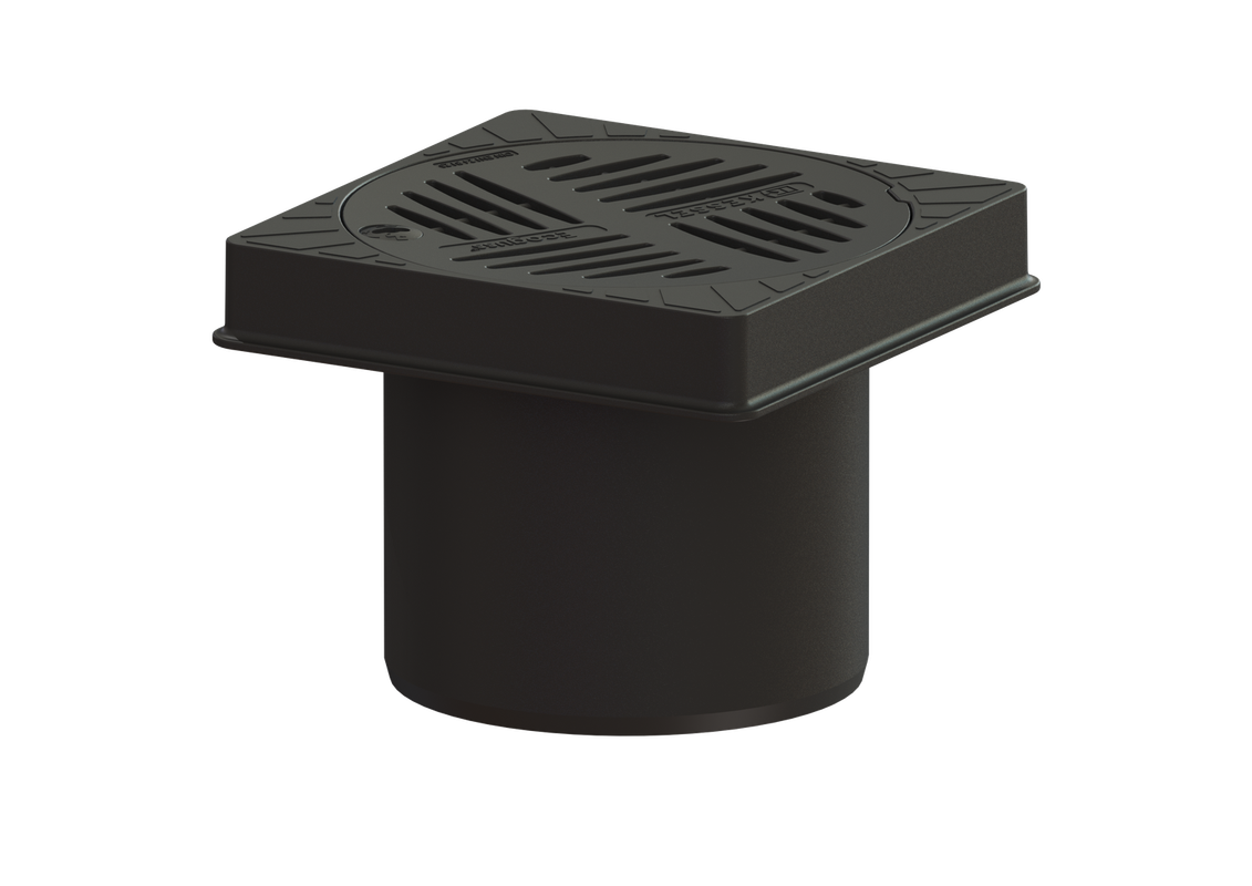 Kessel -Aufsatzstück Klasse B, Schlitzrost rund, d: 230 mm, Farbe schwarz Bild 1