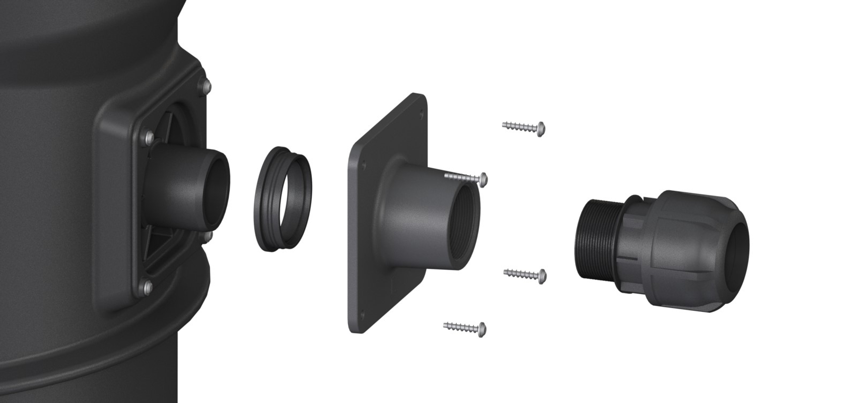 Kessel -Adapter Set, für Druckleitung, 2 Zoll Bild 1