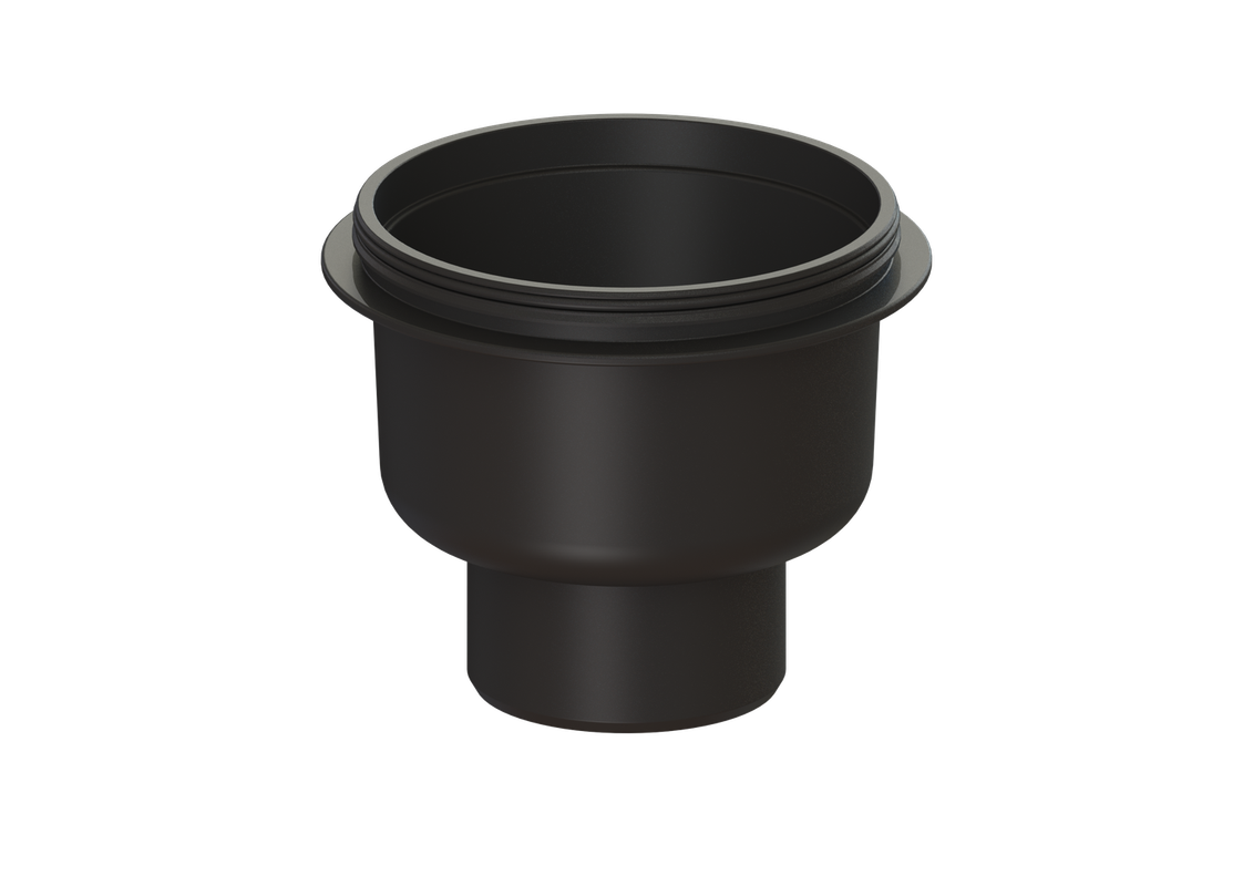 Kessel -Ablaufkörper, für Abdeckplatte, für Geruchsverschluss 50 mm, Farbe schwarz Bild 1