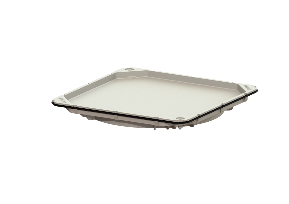 Kessel -Abdeckplatte befliesbar, tagwasserdicht, 384 x 384 mm Bild 1