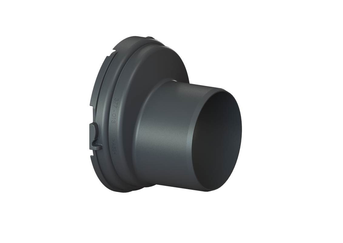 Kessel Spitzenden-Adapter einzeln, DN 125, Farbe schwarz Bild 1