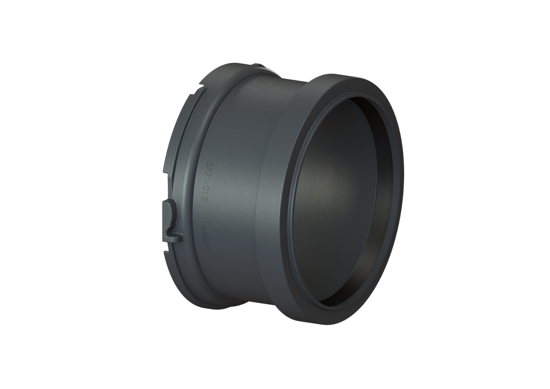 Kessel Muffen-Adapter einzeln, DN 150, Farbe schwarz Bild 1