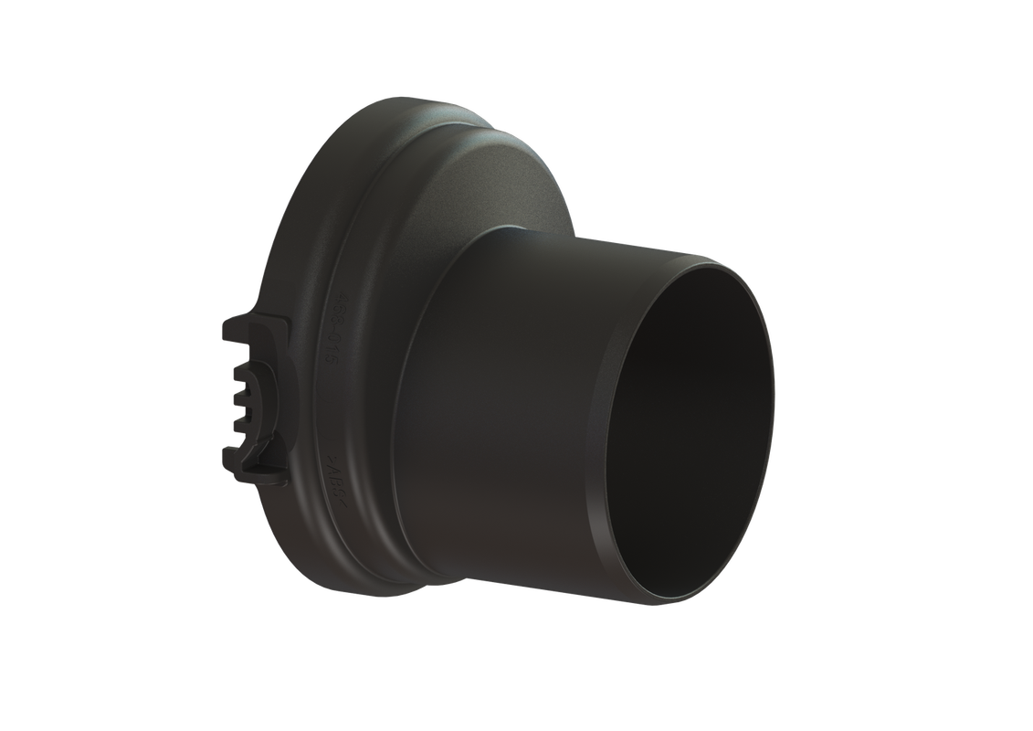 Kessel Spitzenden-Adapter einzeln, DN 90, Farbe schwarz Bild 1