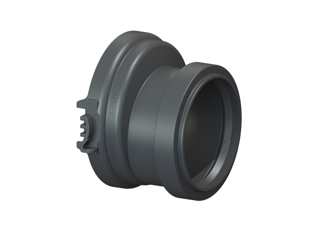 Kessel Muffen-Adapter einzeln, zu Staufix Grundkörper 730000.10 / 10S/10X, DN 90, Farbe schwarz Bild 1