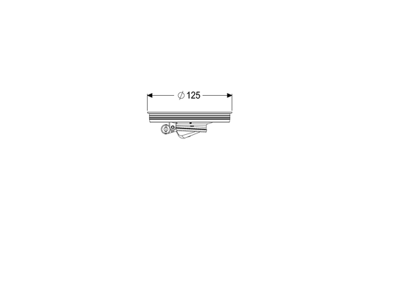 Kessel System 125 Ungeziefer-/ Schaum-/Geruchsperre für Gussablaeufe, 39 mm, Farbe grau Bild 3