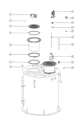Kessel -Fettabscheider EasyClean ground Multi, NS 10, Direct, 790 - 1200 mm, B, re, Farbe braun Bild 3