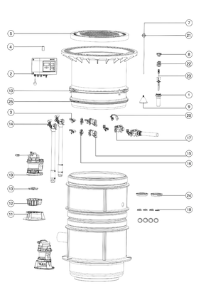 Kessel -Pumpstation Aquapump Medium Duo, GTF 1200, 1300 - 1750 mm, Klasse D Bild 3