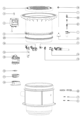 Kessel -Pumpstation Aquapump Medium Tronic, GTF 1200, 800 - 1250 mm, Klasse D Bild 3