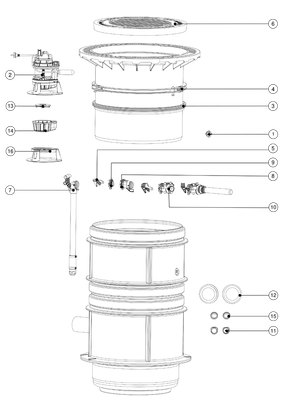 Kessel -Pumpstation Aquapump Medium Mono, GTF 1200, 1300 - 1750 mm, Klasse D Bild 3