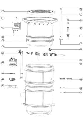 Kessel -Pumpstation Aquapump Medium Tronic, GTF 1200, 1300 - 1750 mm, Klasse D Bild 3