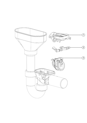 Kessel Rückstaudoppelverschluss Staufix Siphon mit Röhren-GV und Einlauftr, DN 50 Bild 3