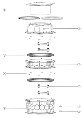 Kessel -Schachtmodul LW 1000, Erdreich Zugang LW 800, 1146 - 1395 mm, Klasse A 15 Bild 3