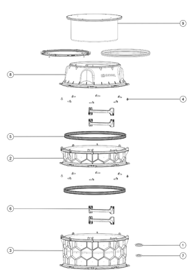 Kessel -Schachtmodul LW 1000, Erdreich Zugang LW 800, 1125 - 1374 mm, Klasse K 3 Bild 3