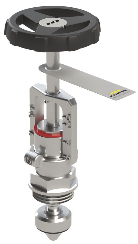 Kemper NIRO Drossel-Oberteil aus, DN 20, Farbe silberfarben Bild 1