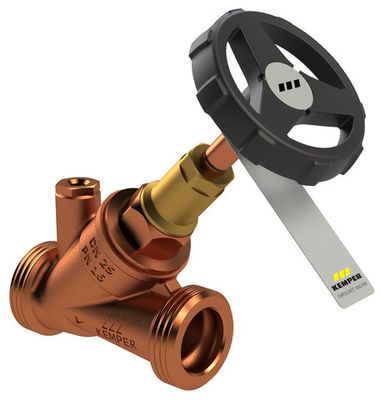 Kemper Freistromventil Weser ohne Verschrbg. mit Entleerstopfen F173 2G, DN 32 Bild 2