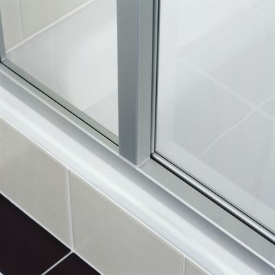 Kermi KR Eck-Halbteil Ibiza 2000 ED2 0750 x 2000 BV: 720-742 WEI ESG, Farbe transparent Bild 4
