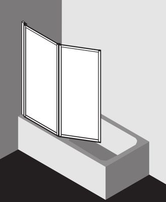 Kermi KR Faltwand Vario 2000 FW2 0600x 1400 BV: 1151-1167 WEI ESG Opaco Bild 7