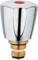 Kludi Oberteil 3/8" warm mit Terraluxgriff verchromt -Ersatz für YKL111010557, Farbe silberfarben Bild 2