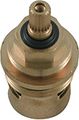 Kludi UP-Keramikoberteil, 3/4" x 90 Grad, Farbe transparent Bild 2