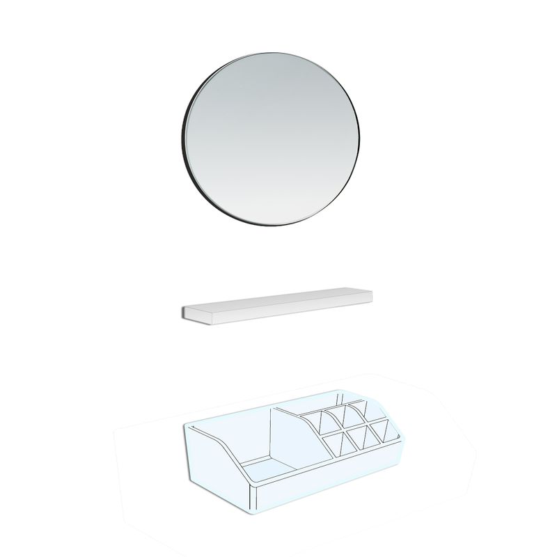 Laufen Kosmetikspiegel FRAME 25, mit Magnetleiste und Schale Bild 1