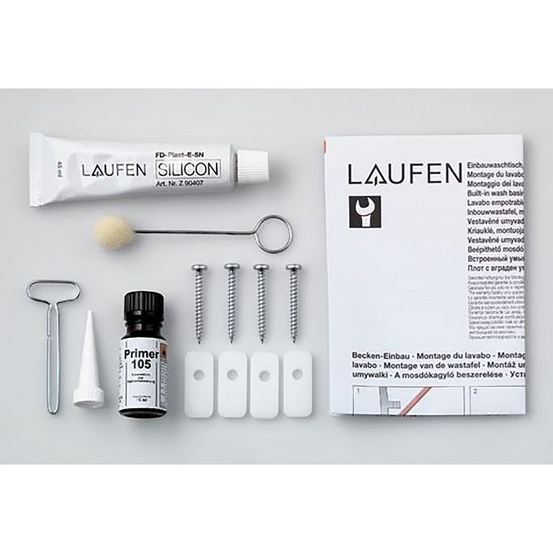 Laufen Laufe Montageset, für Einbau-WT von unten BIJOU, BIROVA, SAVOY, Farbe beige Bild 1