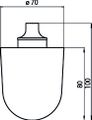 P&M S300 Ersatz-Bürstenkopf, Durchmesser 70 mm, Farbe schwarz Bild 3